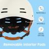 image:imageRetrospec Remi Adult Bike Helmet for Men amp Women  Bicycle Helmet for Commuting Road Biking Skating with Adjustable DialMatte Eggshell With Adjustable Dial