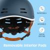 image:imageRetrospec Remi Adult Bike Helmet for Men amp Women  Bicycle Helmet for Commuting Road Biking Skating with Adjustable DialMatte Navy With Adjustable Dial