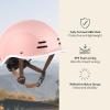 image:imageRetrospec Remi Kids Bike Helmet with Builtin Sun Visor  Adjustable Youth amp Toddler Safety Gear for Cycling Skating amp Scooters  11 Air Vents Washable Padding amp Reflective StrapsBlush