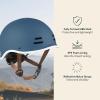 image:imageRetrospec Remi Kids Bike Helmet with Builtin Sun Visor  Adjustable Youth amp Toddler Safety Gear for Cycling Skating amp Scooters  11 Air Vents Washable Padding amp Reflective StrapsMatte Navy