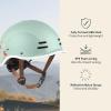 image:imageRetrospec Remi Kids Bike Helmet with Builtin Sun Visor  Adjustable Youth amp Toddler Safety Gear for Cycling Skating amp Scooters  11 Air Vents Washable Padding amp Reflective StrapsMatcha Bloom