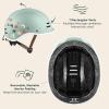 image:imageRetrospec Remi Kids Bike Helmet with Builtin Sun Visor  Adjustable Youth amp Toddler Safety Gear for Cycling Skating amp Scooters  11 Air Vents Washable Padding amp Reflective StrapsMatcha Bloom