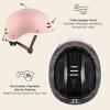 image:imageRetrospec Remi Kids Bike Helmet with Builtin Sun Visor  Adjustable Youth amp Toddler Safety Gear for Cycling Skating amp Scooters  11 Air Vents Washable Padding amp Reflective StrapsBlush