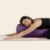 image:imageRetrospec Retrospec Sequoia Rectangular Yoga Bolster Pillow  Meditation Cushion for Yoga Practices  Includes Machine Washable 100 Cotton Cover amp Durable Carry HandleMulberry