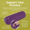 image:imageRetrospec Retrospec Sequoia Yoga Bolster Pillow  Meditation Cushion for Yoga Practices  Includes Machine Washable 100 Cotton Cover amp Durable Carry HandleMulberry