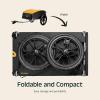 image:imageRetrospec Rover Hauler Bike Cargo Trailer  Foldable Frame with WeatherResistant Fabric amp 80lb Capacity  Universal Bike Trailer for 2029in Wheels  Includes Safety Flag amp DRing AnchorsSun