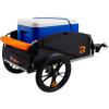 image:imageRetrospec Rover Hauler Bike Cargo Trailer  Foldable Frame with WeatherResistant Fabric amp 80lb Capacity  Universal Bike Trailer for 2029in Wheels  Includes Safety Flag amp DRing AnchorsOrange