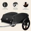 image:imageRetrospec Rover Hauler Bike Cargo Trailer  Foldable Frame with WeatherResistant Fabric amp 80lb Capacity  Universal Bike Trailer for 2029in Wheels  Includes Safety Flag amp DRing AnchorsBlack