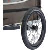 image:imageRetrospec Rover Plus Foldable Bike Trailer for Kids SingleDouble Passenger Child Bike Trailer with 5Point Safety Harness Reflective WeatherResistant Fabric and Safety Flag  Supports 4080 lbsBasalt
