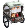 image:imageRetrospec Rover Plus Foldable Bike Trailer for Kids SingleDouble Passenger Child Bike Trailer with 5Point Safety Harness Reflective WeatherResistant Fabric and Safety Flag  Supports 4080 lbsMint