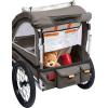 image:imageRetrospec Rover Plus Foldable Bike Trailer for Kids SingleDouble Passenger Child Bike Trailer with 5Point Safety Harness Reflective WeatherResistant Fabric and Safety Flag  Supports 4080 lbsBasalt