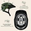 image:imageRetrospec Rowan Mountain Bike Helmet with Adjustable ErgoKnob Fit System  14 Ventilation Ports Removable Visor amp EPS Foam Interior  Lightweight MTB ProtectionMatte Forest