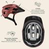 image:imageRetrospec Rowan Mountain Bike Helmet with Adjustable ErgoKnob Fit System  14 Ventilation Ports Removable Visor amp EPS Foam Interior  Lightweight MTB ProtectionMatte Adobe