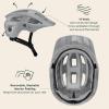 image:imageRetrospec Rowan Mountain Bike Helmet with Adjustable ErgoKnob Fit System  14 Ventilation Ports Removable Visor amp EPS Foam Interior  Lightweight MTB ProtectionMatte Stone