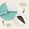 image:imageRetrospec Sedona Zafu Meditation Cushion Filled wBuckwheat Hulls  Yoga Pillow for Meditation Practices  Machine Washable 100 Cotton Cover amp Durable Carry Handle RoundSea Glass