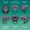 image:imageRetrospec Silas Road Bike Helmet with 24 Air Vents amp Builtin LED Safety Light  Adjustable Adult Cycling Protection 5461cm  Padded amp Lightweight DesignMatte Graphite