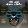 image:imageRetrospec Silas Road Bike Helmet with 24 Air Vents amp Builtin LED Safety Light  Adjustable Adult Cycling Protection 5461cm  Padded amp Lightweight DesignMatte Superior Blue