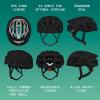 image:imageRetrospec Silas Road Bike Helmet with 24 Air Vents amp Builtin LED Safety Light  Adjustable Adult Cycling Protection 5461cm  Padded amp Lightweight DesignMatte Black