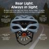 image:imageRetrospec Silas Road Bike Helmet with 24 Air Vents amp Builtin LED Safety Light  Adjustable Adult Cycling Protection 5461cm  Padded amp Lightweight DesignMatte Graphite