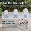 image:imageRetrospec Silas Road Bike Helmet with 24 Air Vents amp Builtin LED Safety Light  Adjustable Adult Cycling Protection 5461cm  Padded amp Lightweight DesignMatte Desert Rose