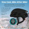 image:imageRetrospec Silas Road Bike Helmet with 24 Air Vents amp Builtin LED Safety Light  Adjustable Adult Cycling Protection 5461cm  Padded amp Lightweight DesignMatte Black