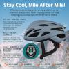 image:imageRetrospec Silas Road Bike Helmet with 24 Air Vents amp Builtin LED Safety Light  Adjustable Adult Cycling Protection 5461cm  Padded amp Lightweight DesignMatte Graphite