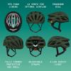 image:imageRetrospec Silas Road Bike Helmet with 24 Air Vents amp Builtin LED Safety Light  Adjustable Adult Cycling Protection 5461cm  Padded amp Lightweight DesignMatte Forest