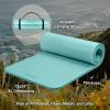 image:imageRetrospec Solana Yoga Mat 1 Thick wNylon Strap for Men amp Women  Non Slip Exercise Mat for Home Yoga Pilates Stretching Floor amp Fitness WorkoutsBlue Ridge