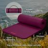 image:imageRetrospec Solana Yoga Mat 1 Thick wNylon Strap for Men amp Women  Non Slip Exercise Mat for Home Yoga Pilates Stretching Floor amp Fitness WorkoutsBoysenberry
