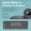 image:imageRetrospec Solana Yoga Mat 1 Thick wNylon Strap for Men amp Women  Non Slip Exercise Mat for Home Yoga Pilates Stretching Floor amp Fitness WorkoutsGraphite