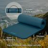 image:imageRetrospec Solana Yoga Mat 1 Thick wNylon Strap for Men amp Women  Non Slip Exercise Mat for Home Yoga Pilates Stretching Floor amp Fitness WorkoutsOcean Blue
