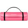 image:imageRetrospec Solana Yoga Mat 1 Thick wNylon Strap for Men amp Women  Non Slip Exercise Mat for Home Yoga Pilates Stretching Floor amp Fitness WorkoutsPink Dahlia