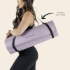 image:imageRetrospec Solana Yoga Mat 1 Thick wNylon Strap for Men amp Women  Non Slip Exercise Mat for Home Yoga Pilates Stretching Floor amp Fitness WorkoutsViolet Haze