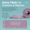 image:imageRetrospec Solana Yoga Mat 1 Thick wNylon Strap for Men amp Women  Non Slip Exercise Mat for Home Yoga Pilates Stretching Floor amp Fitness WorkoutsViolet Haze