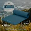 image:imageRetrospec Solana Yoga Mat Thick 12in NonSlip Workout Mat with Nylon Strap  72x24in Exercise Mat for Pilates Stretching amp Fitness  BPA Free Easy CleanOcean Blue