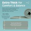 image:imageRetrospec Solana Yoga Mat Thick 12in NonSlip Workout Mat with Nylon Strap  72x24in Exercise Mat for Pilates Stretching amp Fitness  BPA Free Easy CleanSage
