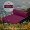 image:imageRetrospec Solana Yoga Mat Thick 12in NonSlip Workout Mat with Nylon Strap  72x24in Exercise Mat for Pilates Stretching amp Fitness  BPA Free Easy CleanBoysenberry