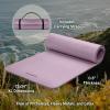 image:imageRetrospec Solana Yoga Mat Thick 12in NonSlip Workout Mat with Nylon Strap  72x24in Exercise Mat for Pilates Stretching amp Fitness  BPA Free Easy CleanViolet Haze