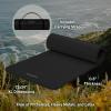 image:imageRetrospec Solana Yoga Mat Thick 12in NonSlip Workout Mat with Nylon Strap  72x24in Exercise Mat for Pilates Stretching amp Fitness  BPA Free Easy CleanBlack