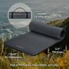 image:imageRetrospec Solana Yoga Mat Thick 12in NonSlip Workout Mat with Nylon Strap  72x24in Exercise Mat for Pilates Stretching amp Fitness  BPA Free Easy CleanGraphite
