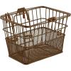 image:imageRetrospec Apollo Detachable Front Bike Basket Steel HalfMesh with Integrated Detachable Hooks and BuiltIn Handle Easy Assembly and Portability for BicyclesBrown