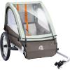 image:imageRetrospec Rover Plus Foldable Bike Trailer for Kids SingleDouble Passenger Child Bike Trailer with 5Point Safety Harness Reflective WeatherResistant Fabric and Safety Flag  Supports 4080 lbsMint