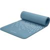 image:imageRetrospec Solana Yoga Mat Thick 12in NonSlip Workout Mat with Nylon Strap  72x24in Exercise Mat for Pilates Stretching amp Fitness  BPA Free Easy CleanBlue Mist