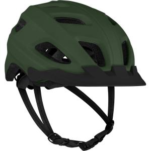 image:imageRetrospec Lennon Adult Bike Helmet with LED Safety Light Adjustable Dial amp Removable Visor  Adjustable Bicycle Cycling Helmet for Men amp WomenMatte Forest