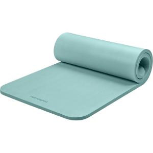 image:imageRetrospec Solana Yoga Mat 1 Thick wNylon Strap for Men amp Women  Non Slip Exercise Mat for Home Yoga Pilates Stretching Floor amp Fitness WorkoutsBlue Ridge