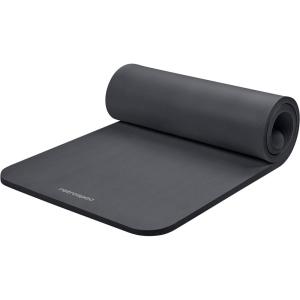 image:imageRetrospec Solana Yoga Mat 1 Thick wNylon Strap for Men amp Women  Non Slip Exercise Mat for Home Yoga Pilates Stretching Floor amp Fitness WorkoutsGraphite