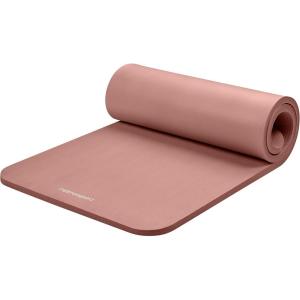 image:imageRetrospec Solana Yoga Mat 1 Thick wNylon Strap for Men amp Women  Non Slip Exercise Mat for Home Yoga Pilates Stretching Floor amp Fitness WorkoutsRose