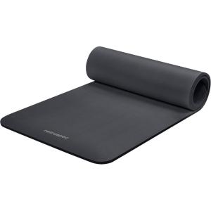 image:imageRetrospec Solana Yoga Mat Thick 12in NonSlip Workout Mat with Nylon Strap  72x24in Exercise Mat for Pilates Stretching amp Fitness  BPA Free Easy CleanGraphite