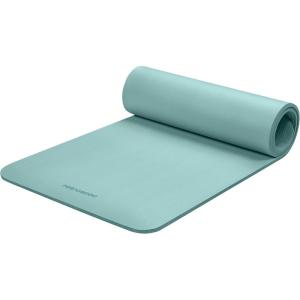 image:imageRetrospec Solana Yoga Mat Thick 12in NonSlip Workout Mat with Nylon Strap  72x24in Exercise Mat for Pilates Stretching amp Fitness  BPA Free Easy CleanBlue Ridge