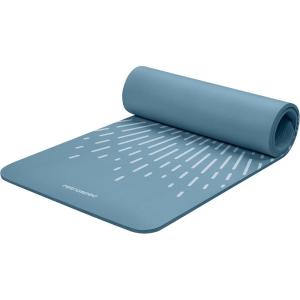 image:imageRetrospec Solana Yoga Mat Thick 12in NonSlip Workout Mat with Nylon Strap  72x24in Exercise Mat for Pilates Stretching amp Fitness  BPA Free Easy CleanBlue Mist